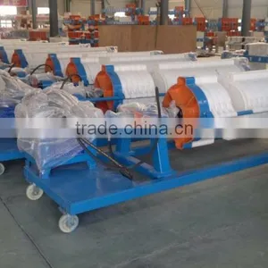 Mobile Sludge Dewatering Filter Press Used for Fermentation, Enzymes, RNA Gelatin, Food and Beverage thumbnail-1