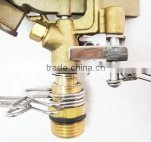 Brass Impulse Sprinkler With Zinc 2-Way Spike thumbnail-4