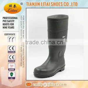 Cheap Steel Toe Safety High Heel PVC Gumboots thumbnail-3