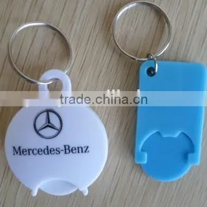 2015 Samples Free Multi-purpose LED OEM Metal,PVC Coin Holder Key Chain for Trollry,Car,Hotel/Keychain thumbnail-2