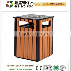 Wood Plastic Composite Wpc Classification Ash-bin /outside Recycling Bin thumbnail-3
