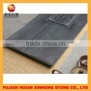 Black Slate Stone Tea Tray With Top Quality thumbnail-1