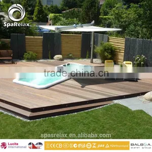 Newest Europe Luxury Big Powerful Jets TV Outdoor Spa Hot Tub Swim Spa Pool Jakuzzier Function thumbnail-6