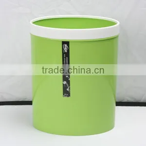 Plastic Double Color Big Semi-Round Trash Can Dustbin 12L thumbnail-3