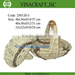 Corn Leaf Storage Basket Collection - Basket Set of 2 thumbnail-3