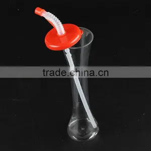 Fashionable First Rate High Quality Food Grade Plastic Beach Cup With Straw thumbnail-1