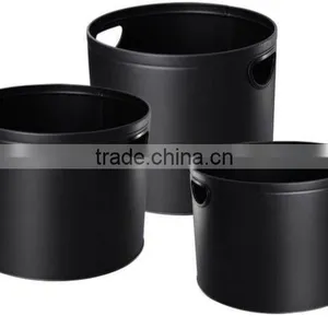 Offlce Open Top Garbage Bin Set Oval Waste Bin Manufacturer thumbnail-1