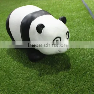 Home Garden Seats Christmas Decorative 30cm Height Small Artificial White and Black Fiberglass Chinese Flat Panda E10 28X01 thumbnail-2
