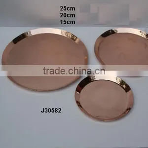 Metal Round Plates Bowl in Mirror Polish thumbnail-1