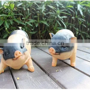 Garden Decoration Lifelike Animal Figurine Life Size Pig Statue thumbnail-6