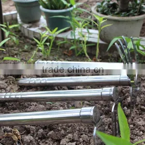 Best Sale High Grade Stainless Steel Mini Anti Slip Handle All Steel Farming Hoe thumbnail-6