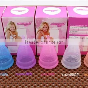 2017 Summer Very Popular Collapsible Silicone Menstrual Period Cup for Feminie and Lady thumbnail-5
