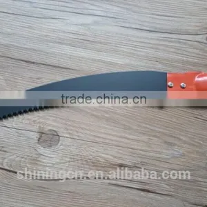 Black Teflon Coated High Tree Cutting Pruning Saw With Steel Handle thumbnail-1