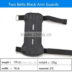 PU And Cowhide Archery Hunting Safe Arm Guards With 2 ,3 and 4 Straps thumbnail-5