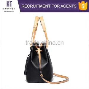 Fashion Women Genuine Top Cow Leather Travel Shoulder Bags Wholesale High Quality Big Size Shoulder Handbags For Ladies thumbnail-4