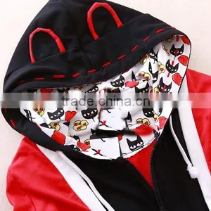 Fleece Jackets Bulk Women Cute Color Pattern Double Layer Girls Winter Coat OEM Wholesale thumbnail-4