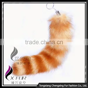 CX-R-04 Wholesale Genuine Raccoon Tail Keychain thumbnail-3