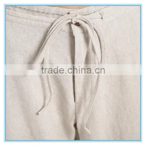 New Fashion Office Lady Wide Leg Pants Linen Casual Elephant Long Palazzo Pants thumbnail-6