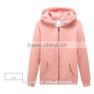 2017 Wholesale Beautiful Design Amazing Quality Eco-friendly Breathable Anti-wrinkle Cute Pure Color Hoodie 100%cotton thumbnail-3