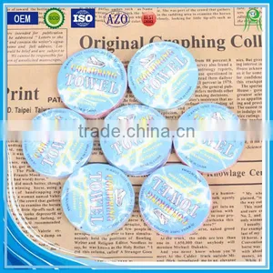 Trade Assurance OEM Pigment Printing Cotton Terry Custom Compressed Magic Towel thumbnail-1