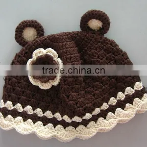 Lovely Cotton Crochet Beanie Hat for Baby thumbnail-1