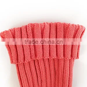 Myfur Cute Peach Color Warm Ribbed Knitting Hat With Natural Raccoon Fur Ball thumbnail-5