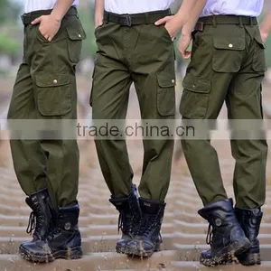 Juqian Workwerar Stylish Casual Quality Quick Drying Green Multi-pockets Work Pants Mens With Knee Pad thumbnail-1