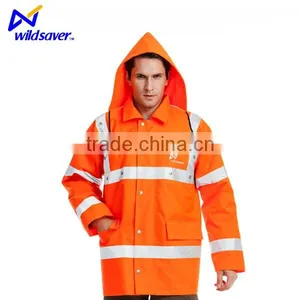 Reflective Safety Winter Industrial Working Cotton Jackets With Leds thumbnail-6