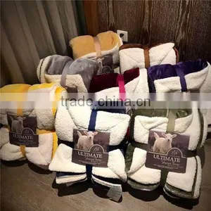 Top Selling Products Cross Crochet New Premium Gold Dots Fleece Blanket thumbnail-1
