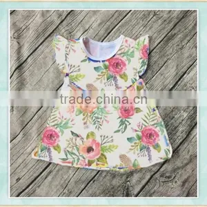 2017 Wholesale Halloween Baby Girls Dress Fiutter Sleeves With Picture Cartoon Mouse Toddler Boutique Children Clothing thumbnail-3