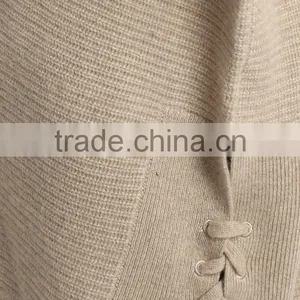 Oversized Half Sleeve Sweater Women With Hood and Drawstring Along the Side thumbnail-4