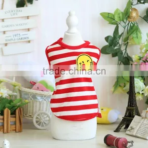 R1939H NEW!New Cute Striped Pet Puppy Dog Cat Apparel Clothes Coat T Shirts thumbnail-5