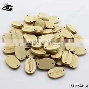 12x19mm Ellipse Shape Oval Wood Buttons for Clothing Shoes Bags Diy Crafts Decorations thumbnail-1