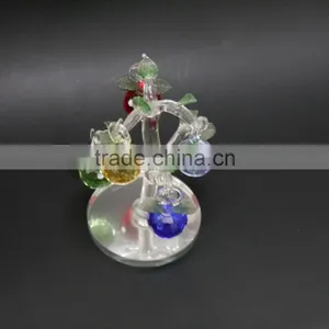 Christmas Day 's Crystal Tree With Colorful Apples For Wedding Souvenir Crystal Gift thumbnail-3
