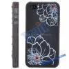 Diamond Beautiful Flowers Hard Case Cover for IPhone 4 4S thumbnail-1