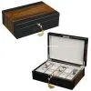 Tiger Burl Wooden Watch Box Case thumbnail-1