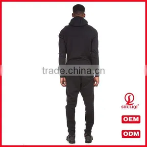 Wholesale Design Your Own Tracksuit / Black Color Men Suit Slim Fit With Factory Price H-1908 thumbnail-3
