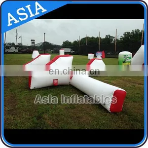 Custom PVC Inflatable Bunkers For Sale Military Laser Tag Arena thumbnail-1