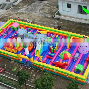 Giant Commercial Amusement Fun City Park Inflatable 66ft thumbnail-1