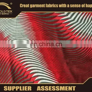 2016 New Stripe Printed Fabric Curve Printed Fabric FDY Fabric in Keqiao Fullgold thumbnail-1