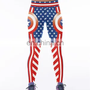 Wholesale Sexy Workout Sport Gym Fitness Printing Women Yoga Leggings thumbnail-1