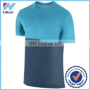 Yihao Trade Assurance 2015 TOP Quality Casual Wholesale T-shirts Distrbutor Summer T-shirt Contrast Color Cotton Men T-shirt thumbnail-1