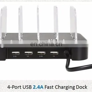 Amazon 2018 4 Port Usb Charger Multi Port Fast Charging for Mobile Phone Charging Stand thumbnail-5