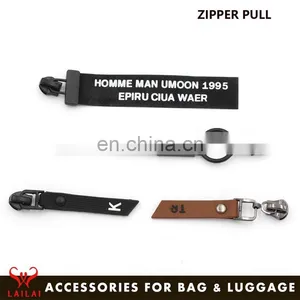 Custom Long Zip Pulls Leather Bag Zipper Puller Slider for Garment Accessories thumbnail-1