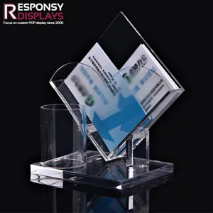 Commercial Use Acrylic Countertop Business Card Display Holder thumbnail-1