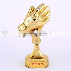 2016 New Design Gold Glove Resin Trophy Custom Wholesale thumbnail-2