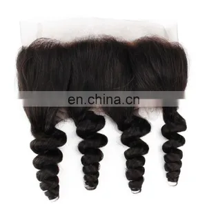 Wholesale Virgin Hair Vendors Lace Frontal With 360 Lace Band Virgin Human Hair Pre Plucked 360 Lace Frontal Closure thumbnail-3