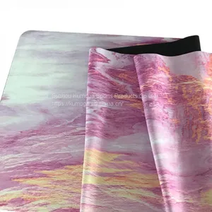 Suede and Rubber Yoga Mat-kmr03 thumbnail-2