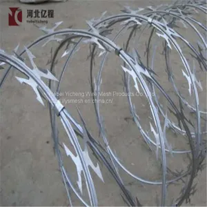 BTO&CBT Anti-rust Galvanized Concertina Razor Wire/Razor Barbed Wire/Razor Wire thumbnail-1