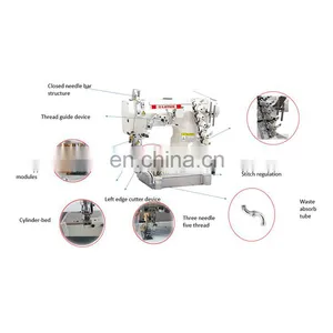 LT 600-35 CRLINDER-BED INTERLOCK SEWING MACHINE(WITH LEFT CUTTER) thumbnail-2